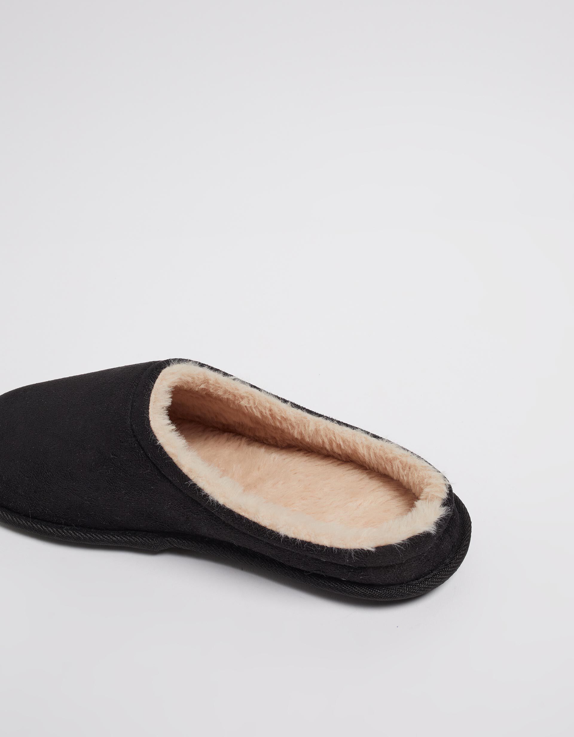 Comprar Online Chinelos Interior Pelo, Homem, Preto