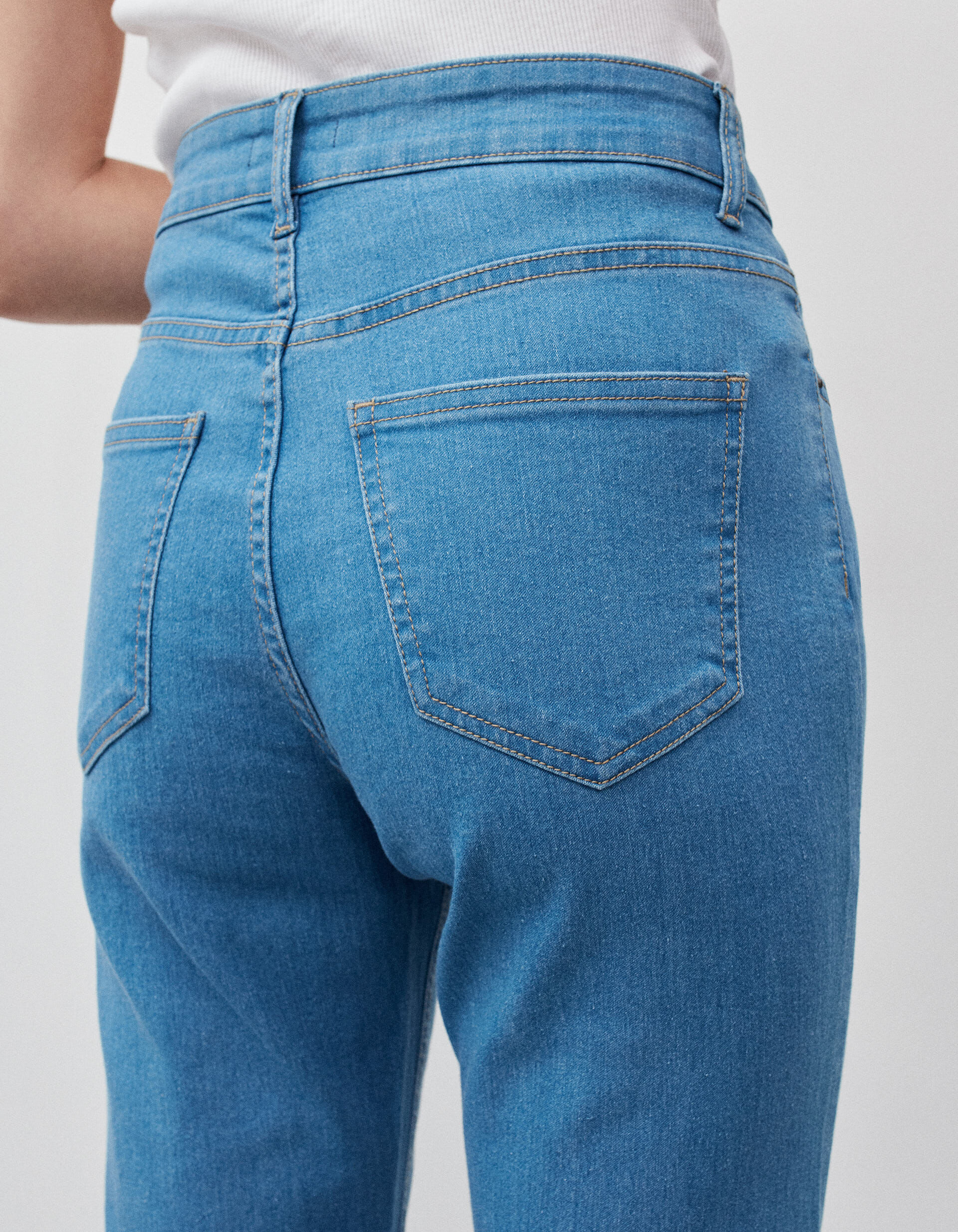 Comprar Online Cal&ccedil;as de Ganga 'Slim Straight', Mulher, Azul Claro