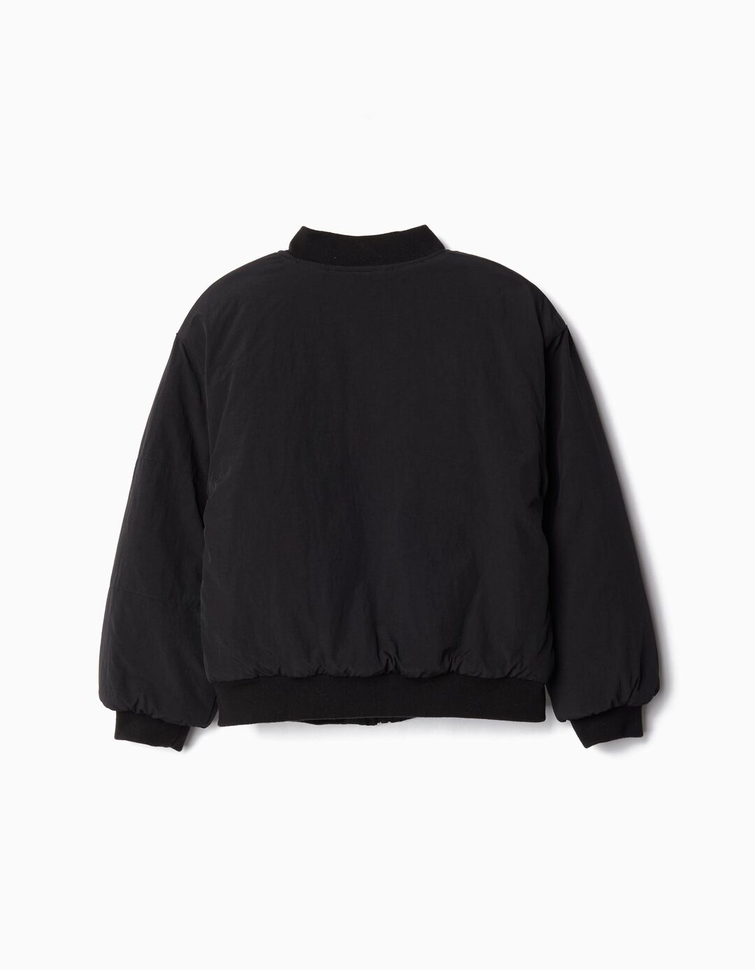 Casaco Bomber, Menina, Preto