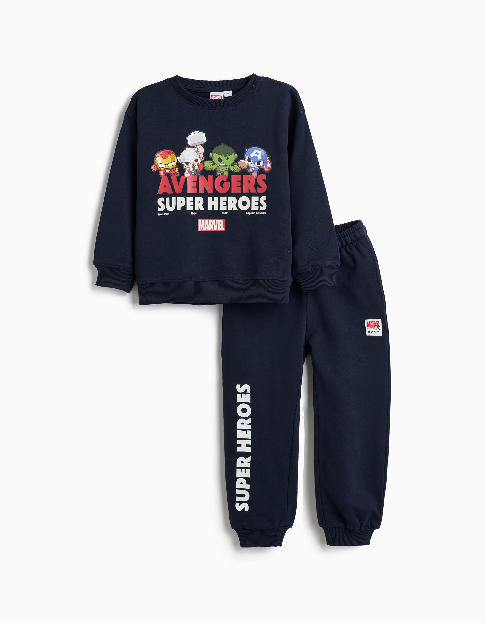 Conjunto 'Marvel', Menino, Azul Escuro