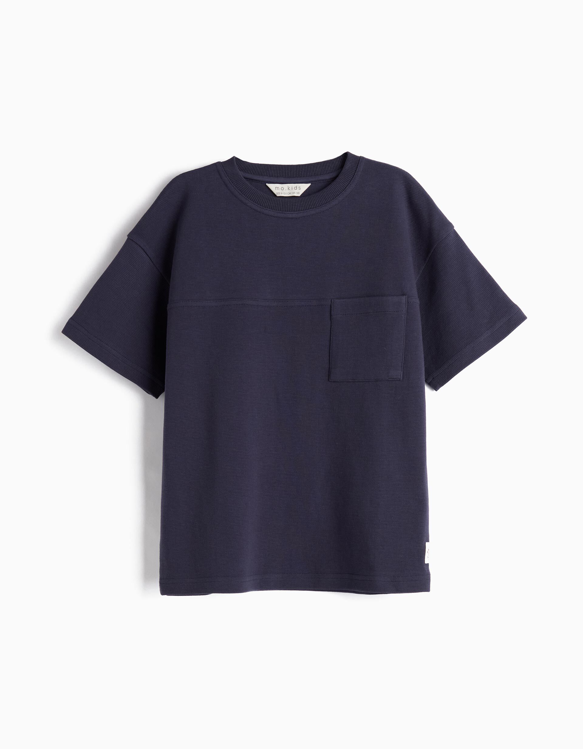 T-shirt Bolso, Menino, Azul Escuro