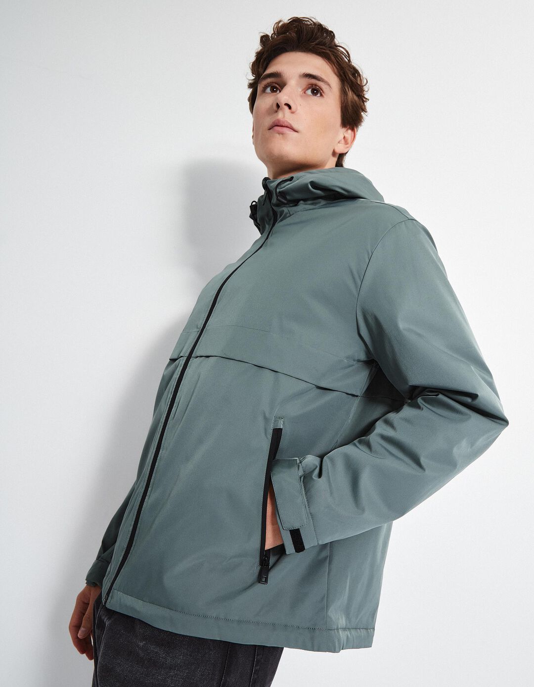 Parka Náutica Capuz, Homem, Verde Escuro