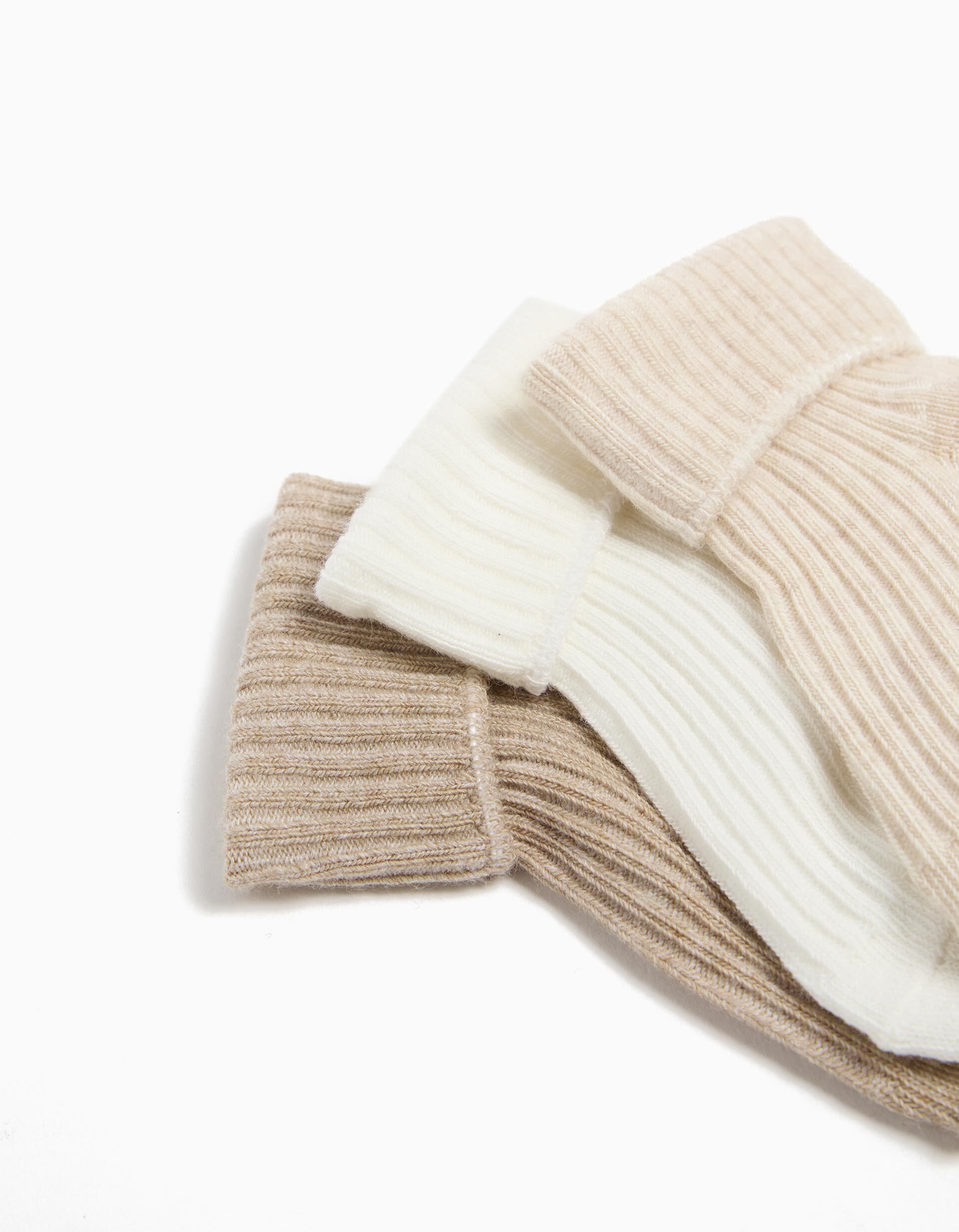 Comprar Online Pack 3 Pares de Meias Dobra, Beb&eacute;, Multicor