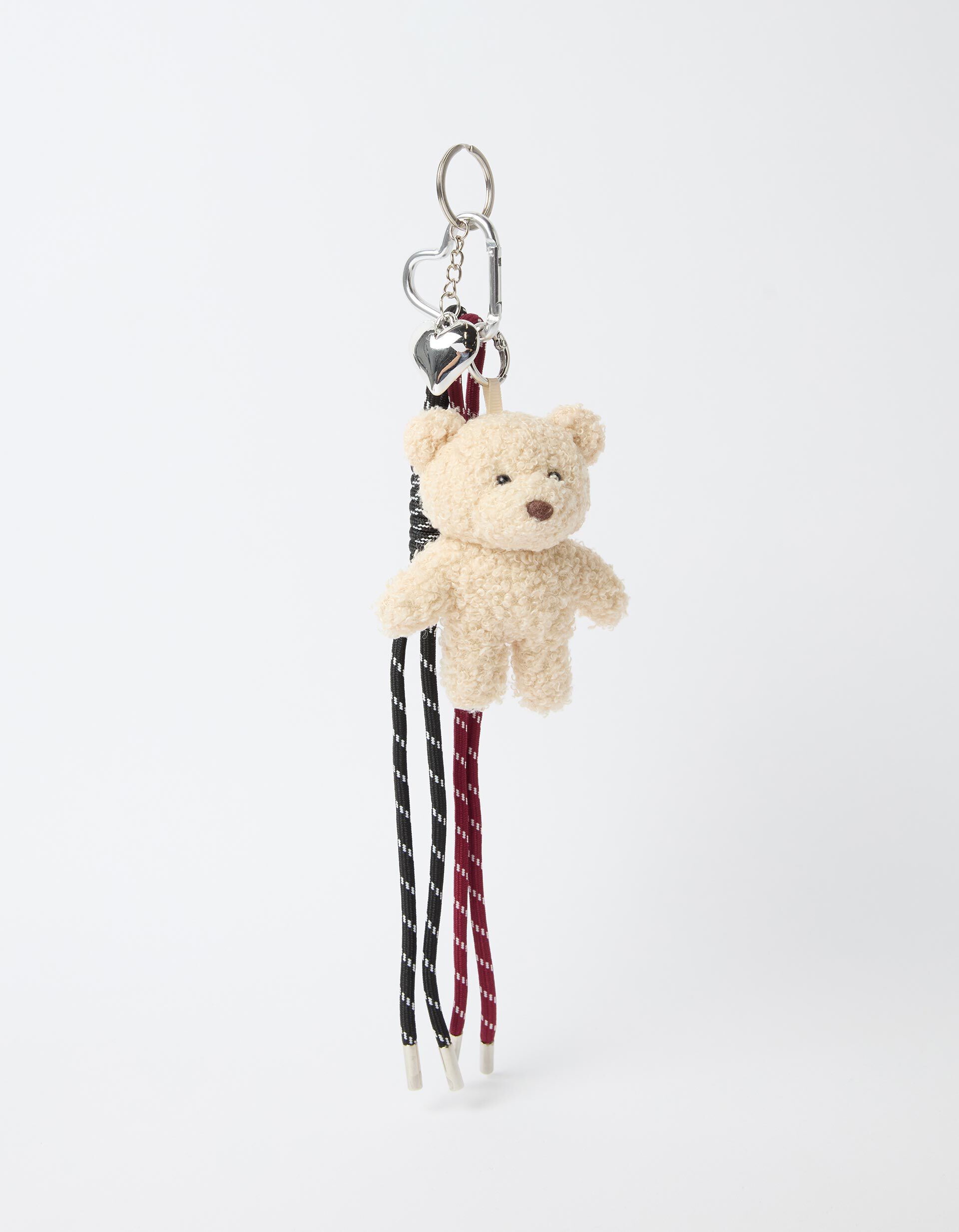 Porta-Chaves Charm Urso, Bege