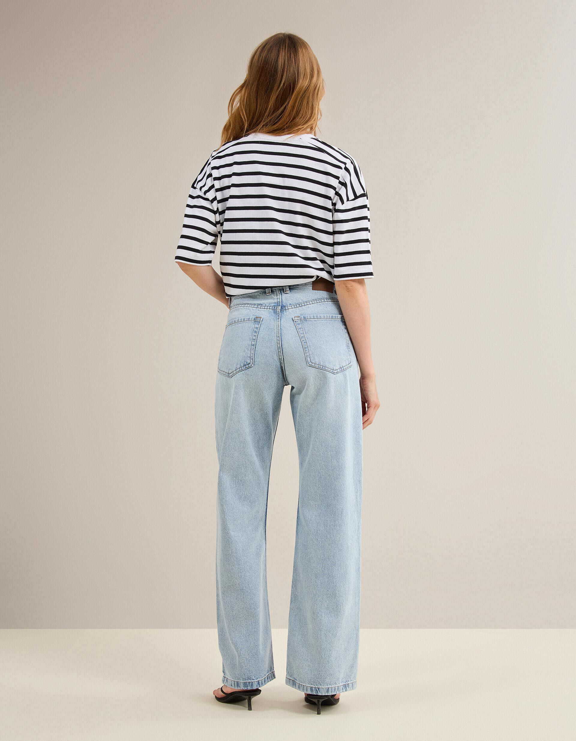 Cal&ccedil;as De Ganga 'Wide Leg', Mulher, Azul Claro