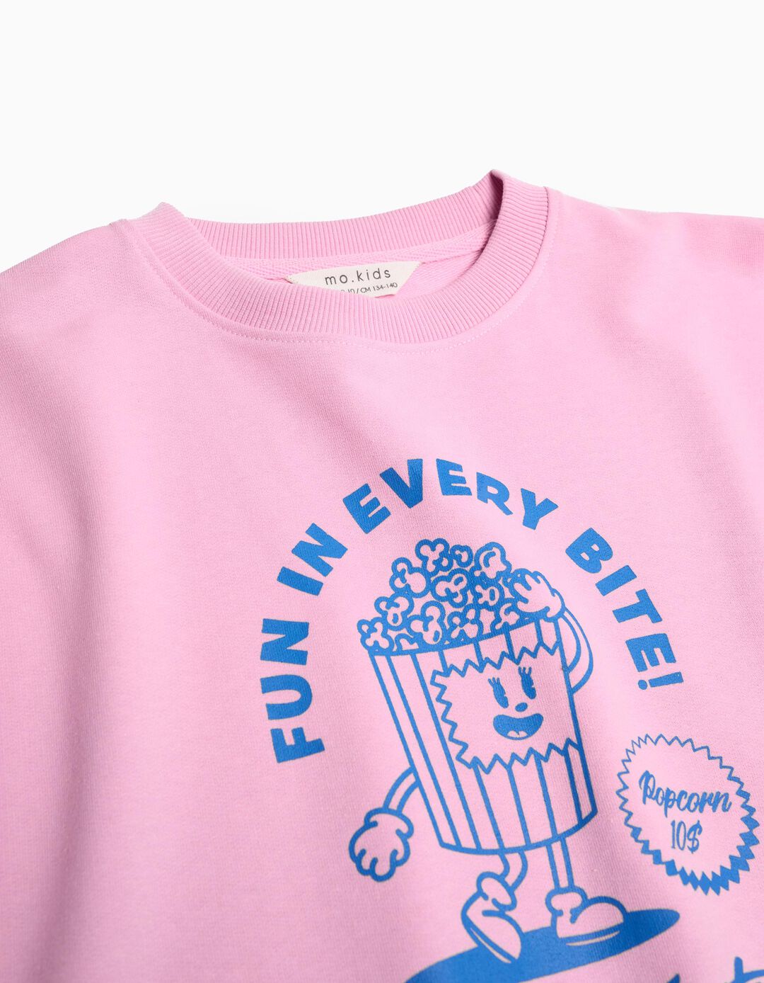 Sweatshirt Estampado, Menina, Rosa 