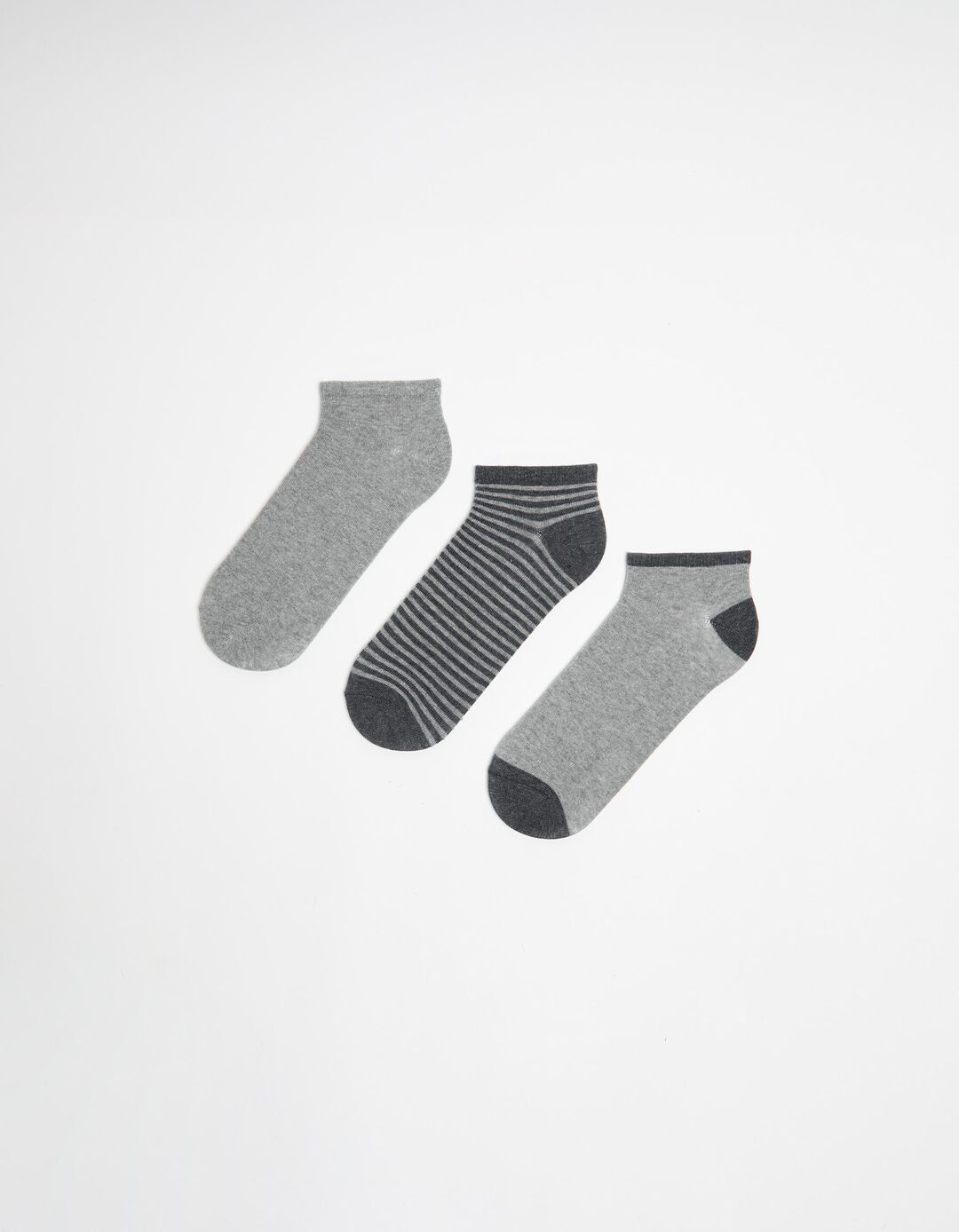 Pack 3 Pares Meias, Homem, Cinzento