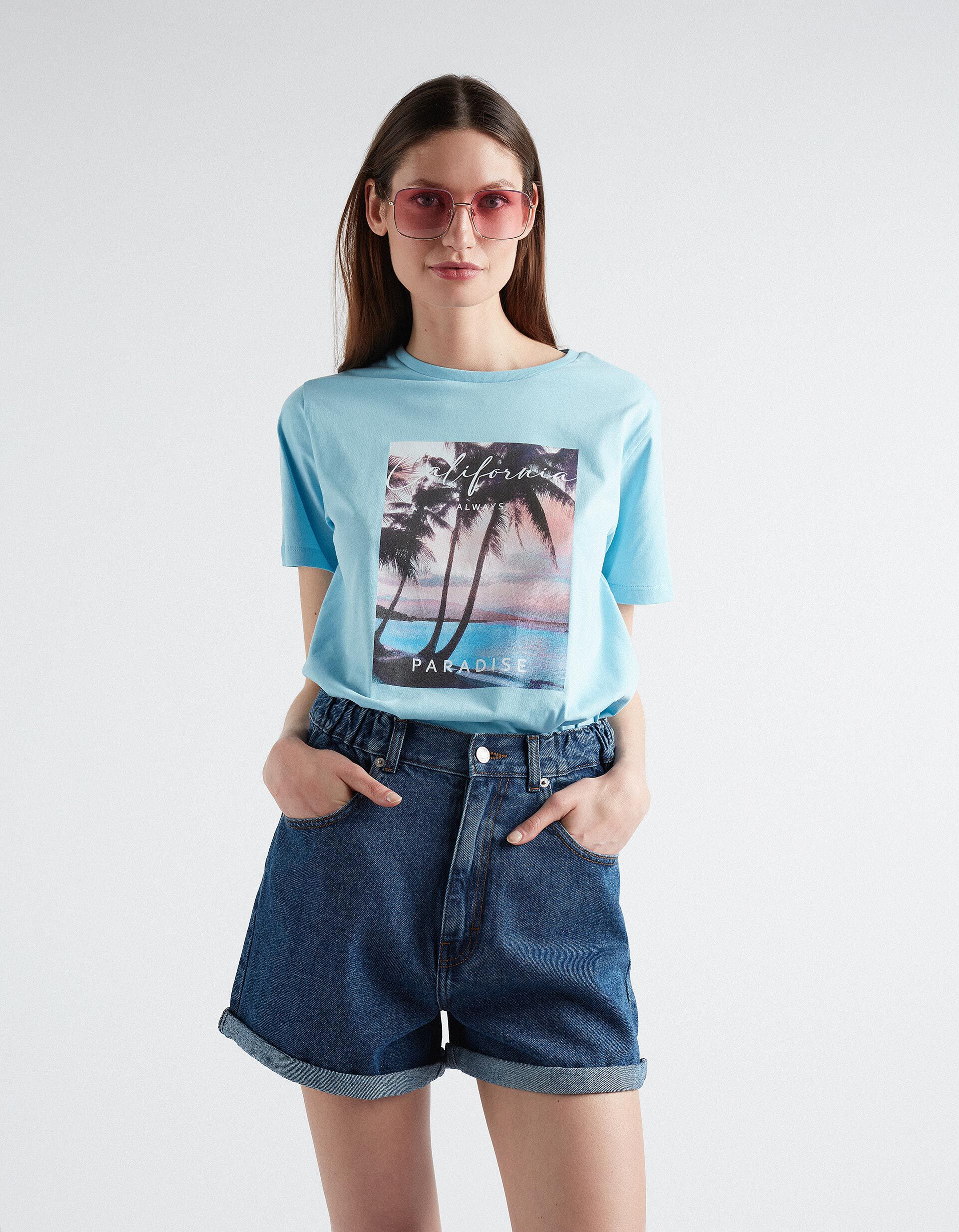 Cal&ccedil;&otilde;es de Ganga 'Mom Fit', Mulher, Azul