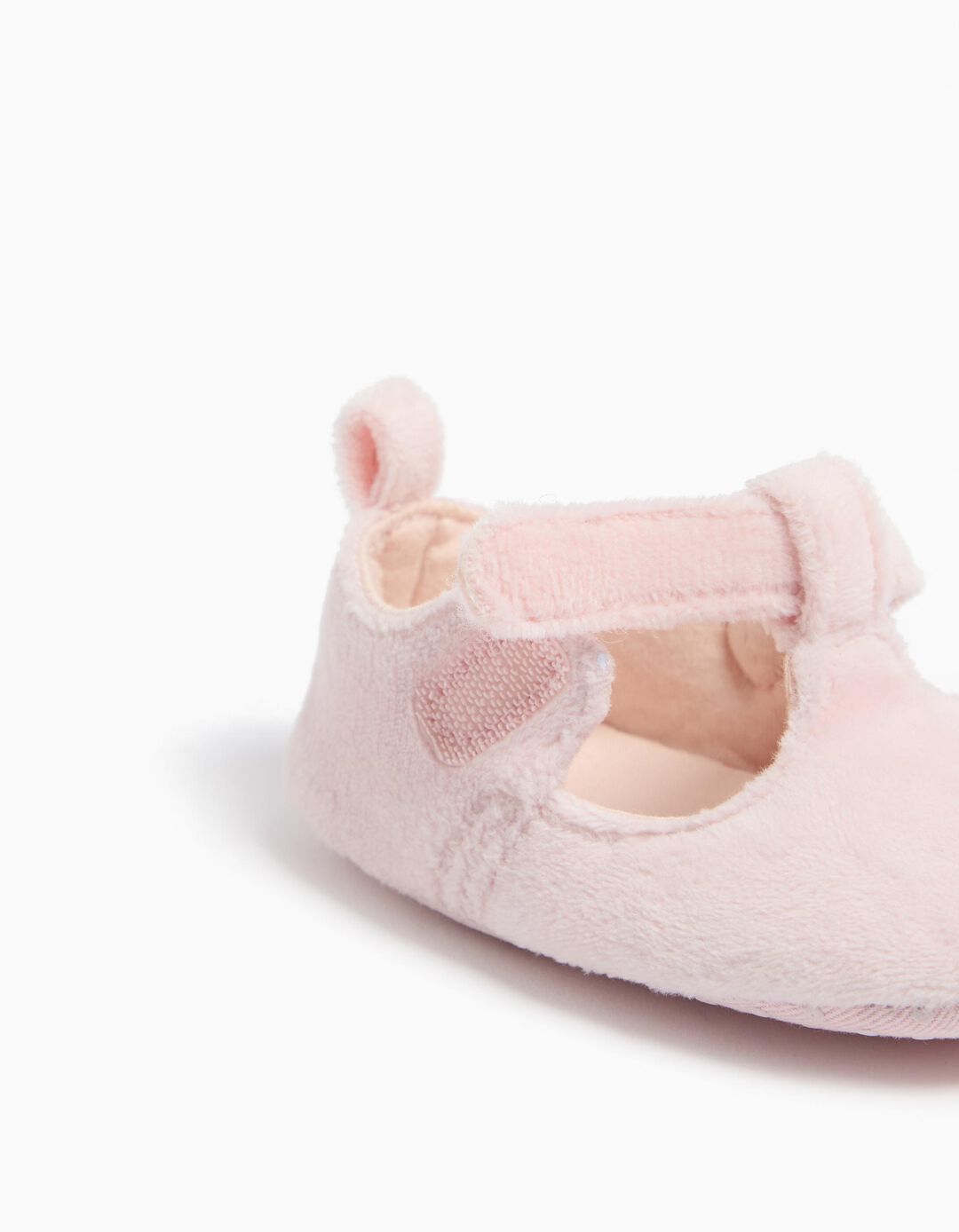 Sapatos Aveludados, Recém-nascido, Rosa