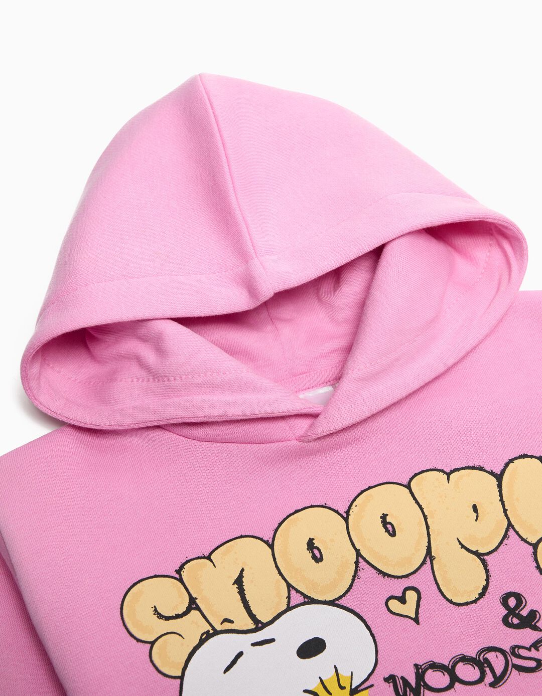 Sweatshirt Capuz 'Snoopy', Menina, Rosa