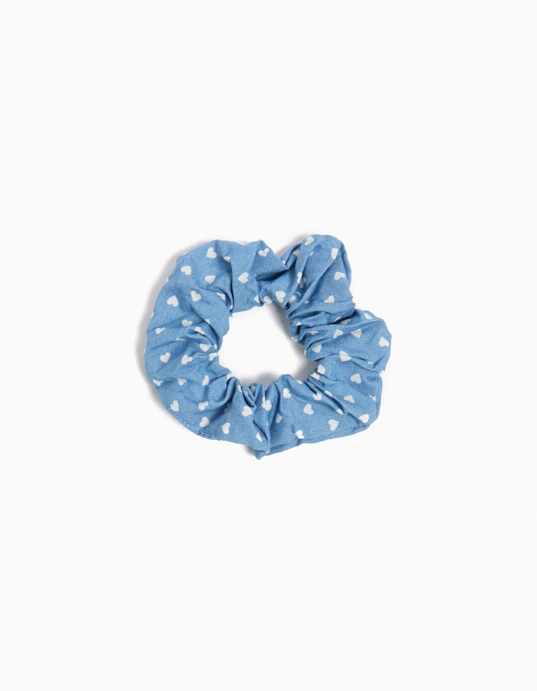 El&aacute;stico de Cabelo Scrunchie, Menina, Azul Claro