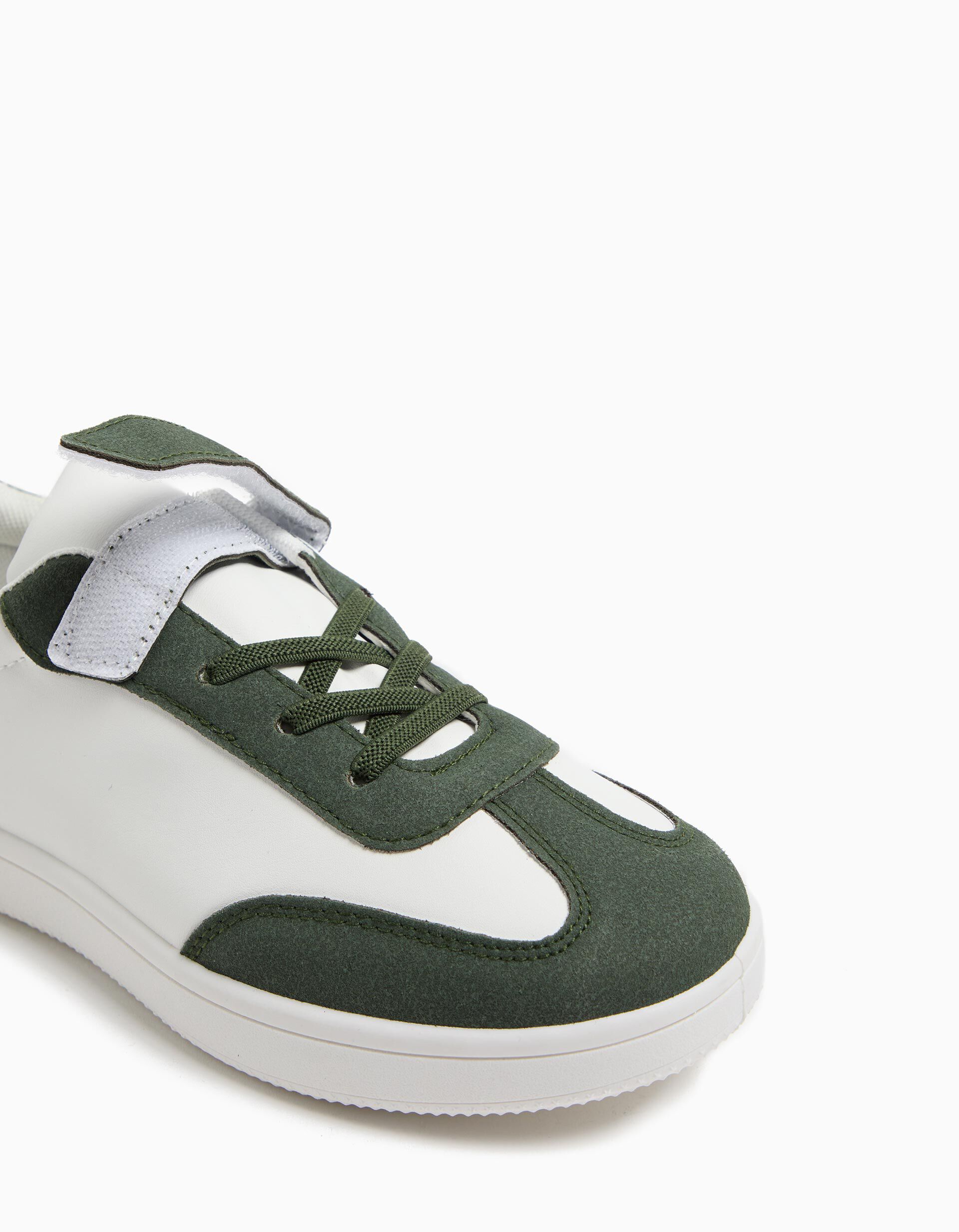 Comprar Online Sapatilhas Contraste Velcro, Crian&ccedil;a, Verde Escuro