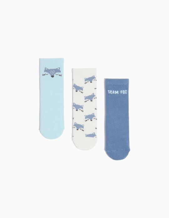 Comprar Online Pack 3 Pares de Meias Antiderrapantes, Menino, Multicor