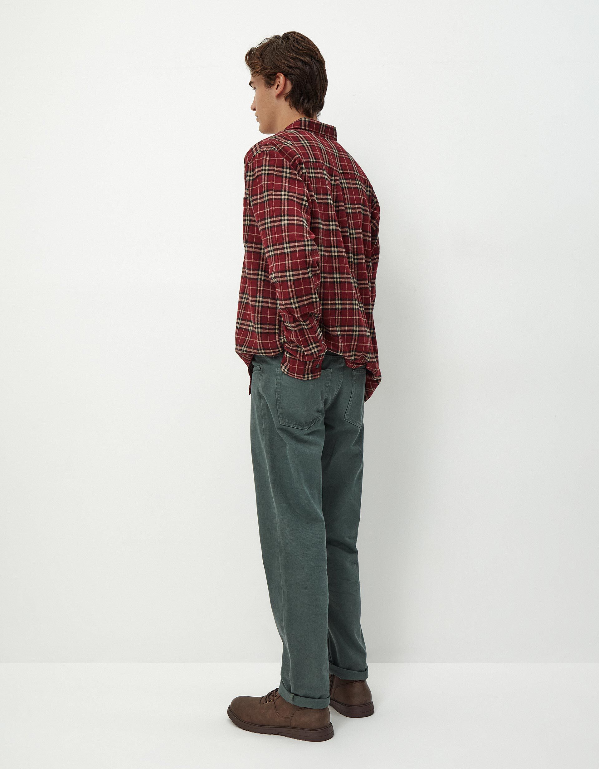 Comprar Online Cal&ccedil;as de Ganga 'Straight Fit', Homem, Verde Escuro