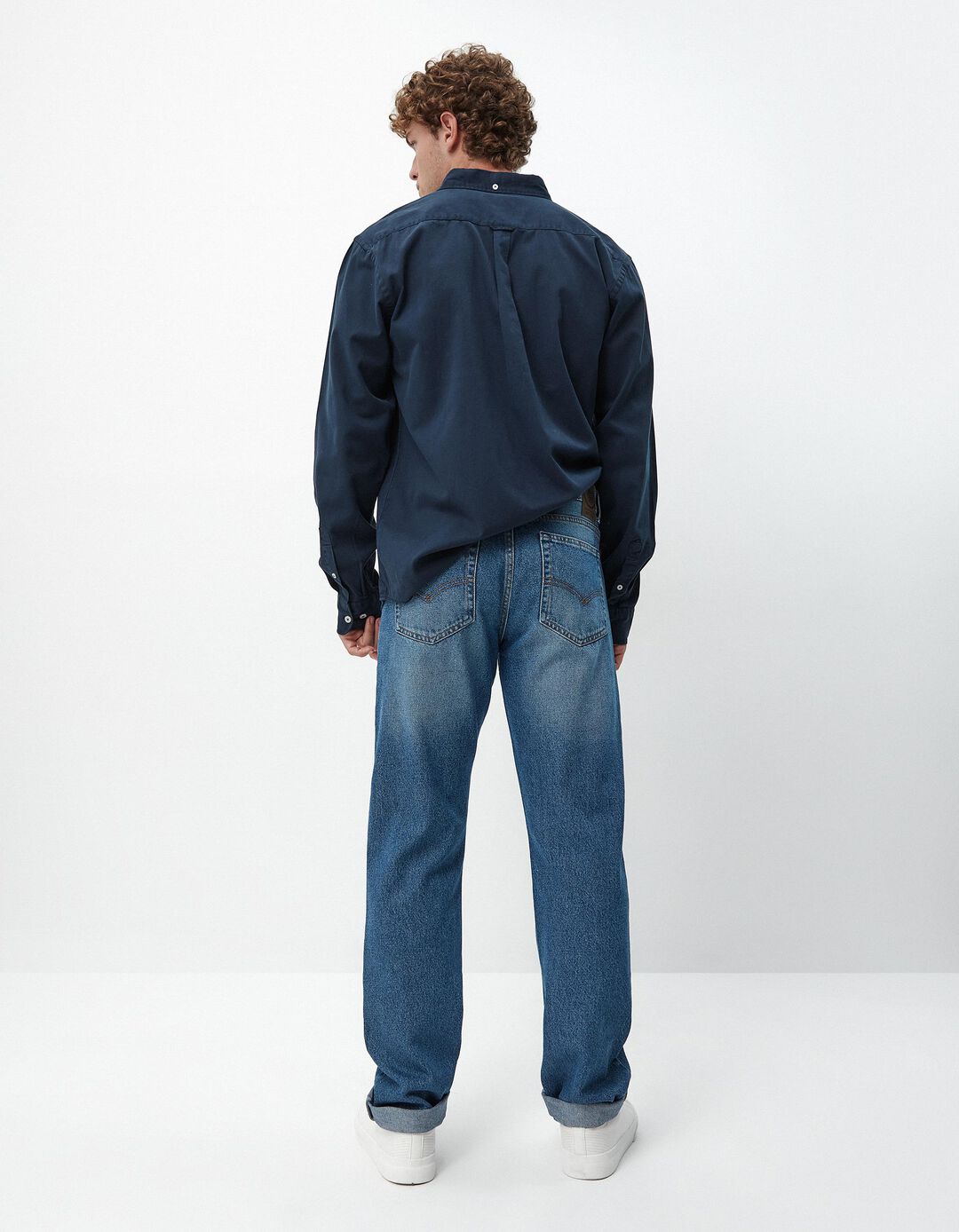 Calças de Ganga 'Straight fit', Homem, Azul
