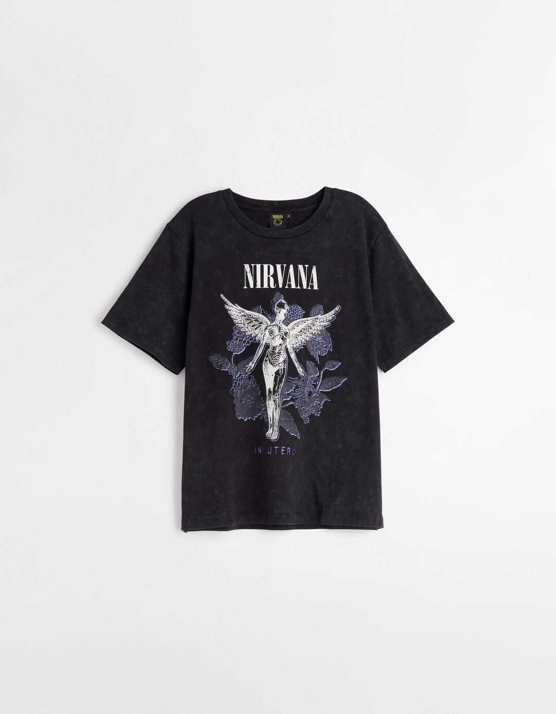 T-shirt 'Nirvana', Mulher, Preto