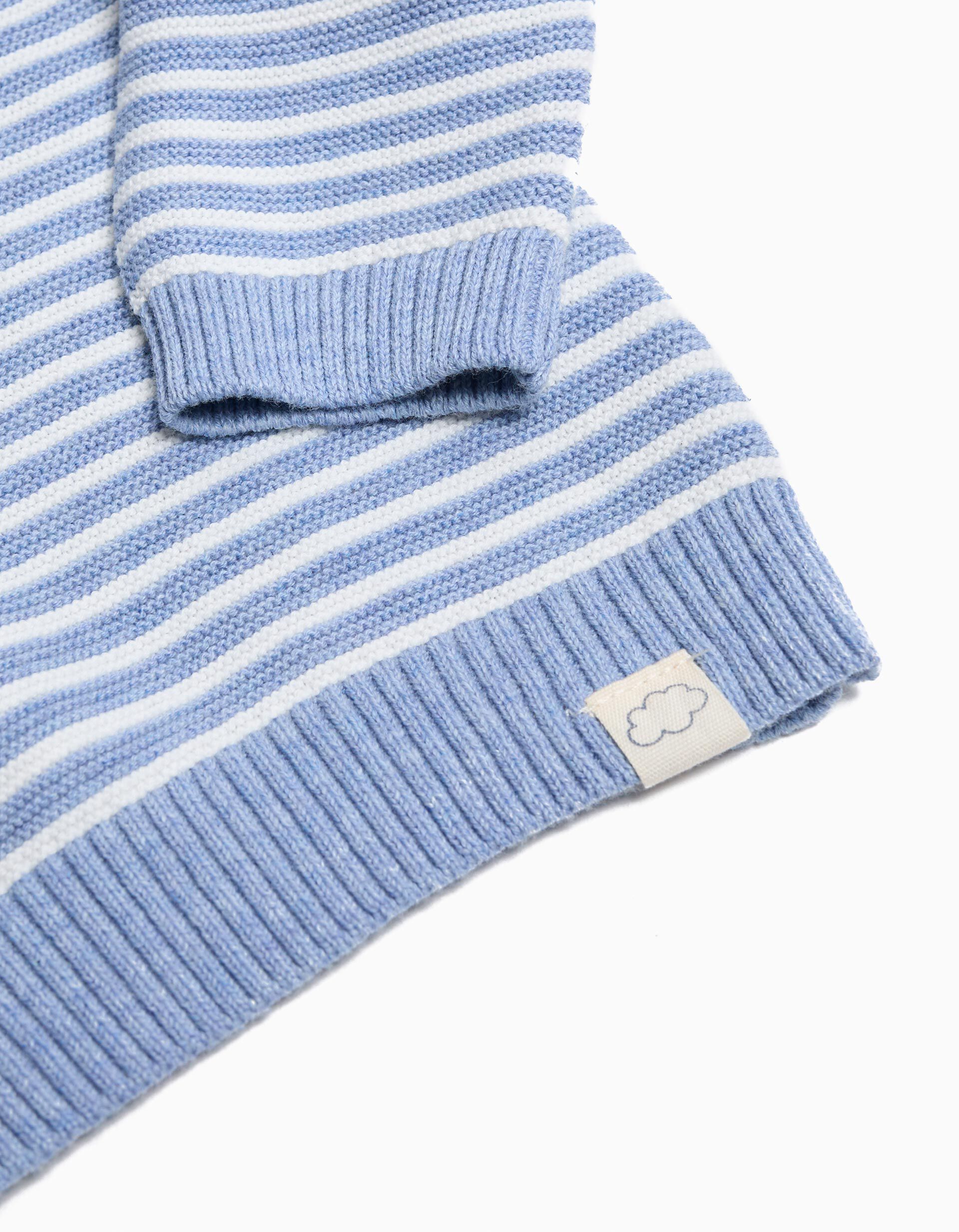 Comprar Online Camisola de Malha Riscas, Rec&eacute;m-nascido, Azul