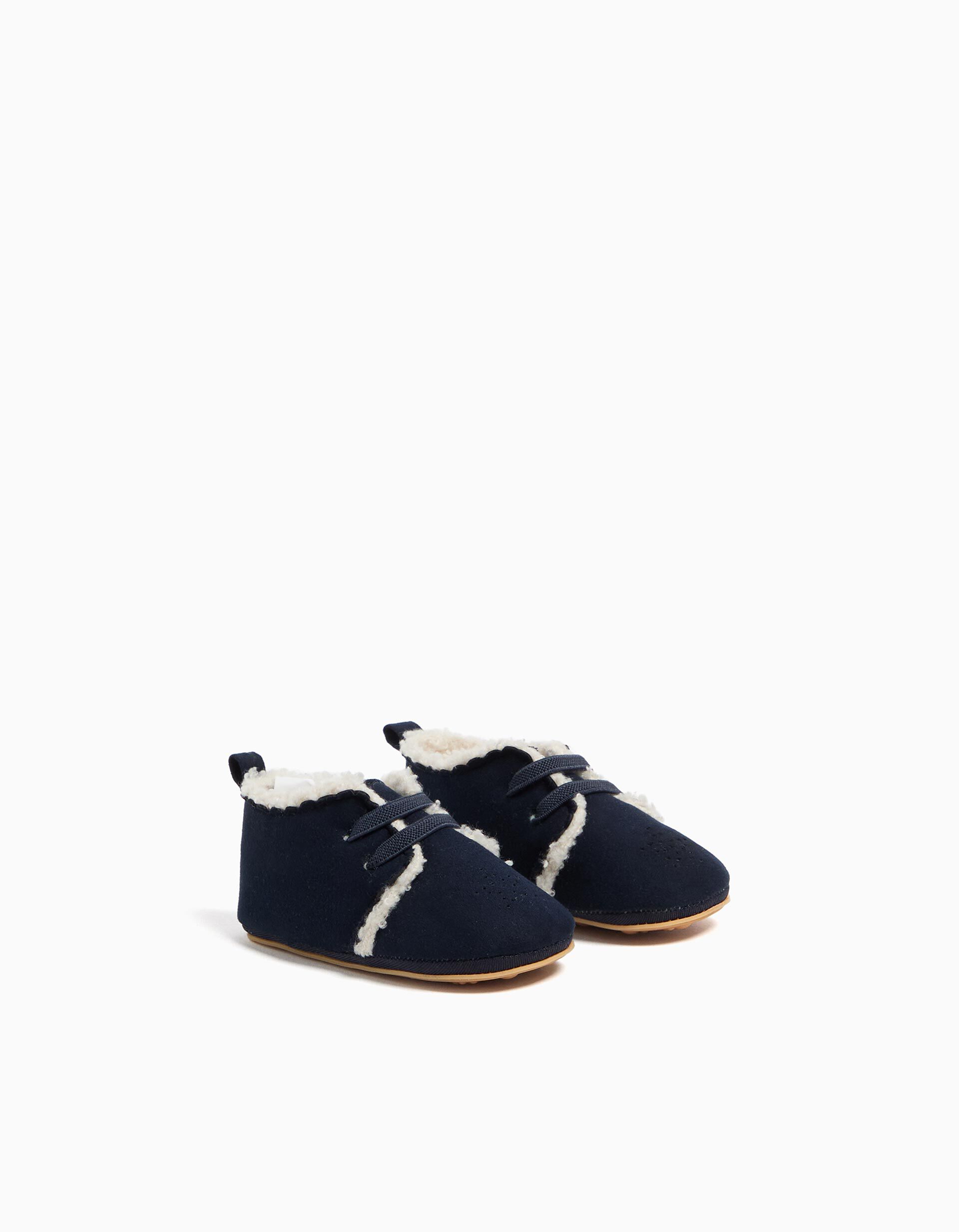 Comprar Online Botinhas Pelo, Rec&eacute;m-nascido, Azul Escuro