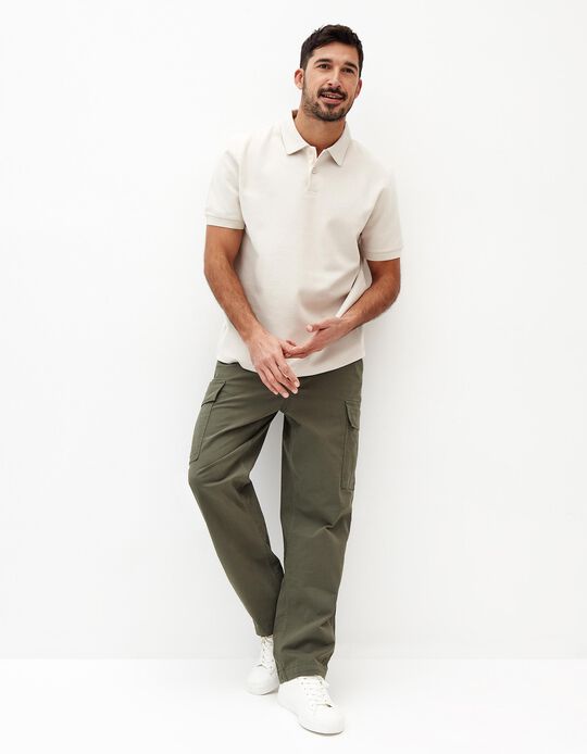 Comprar Online Calças Cargo, Homem, Verde Escuro