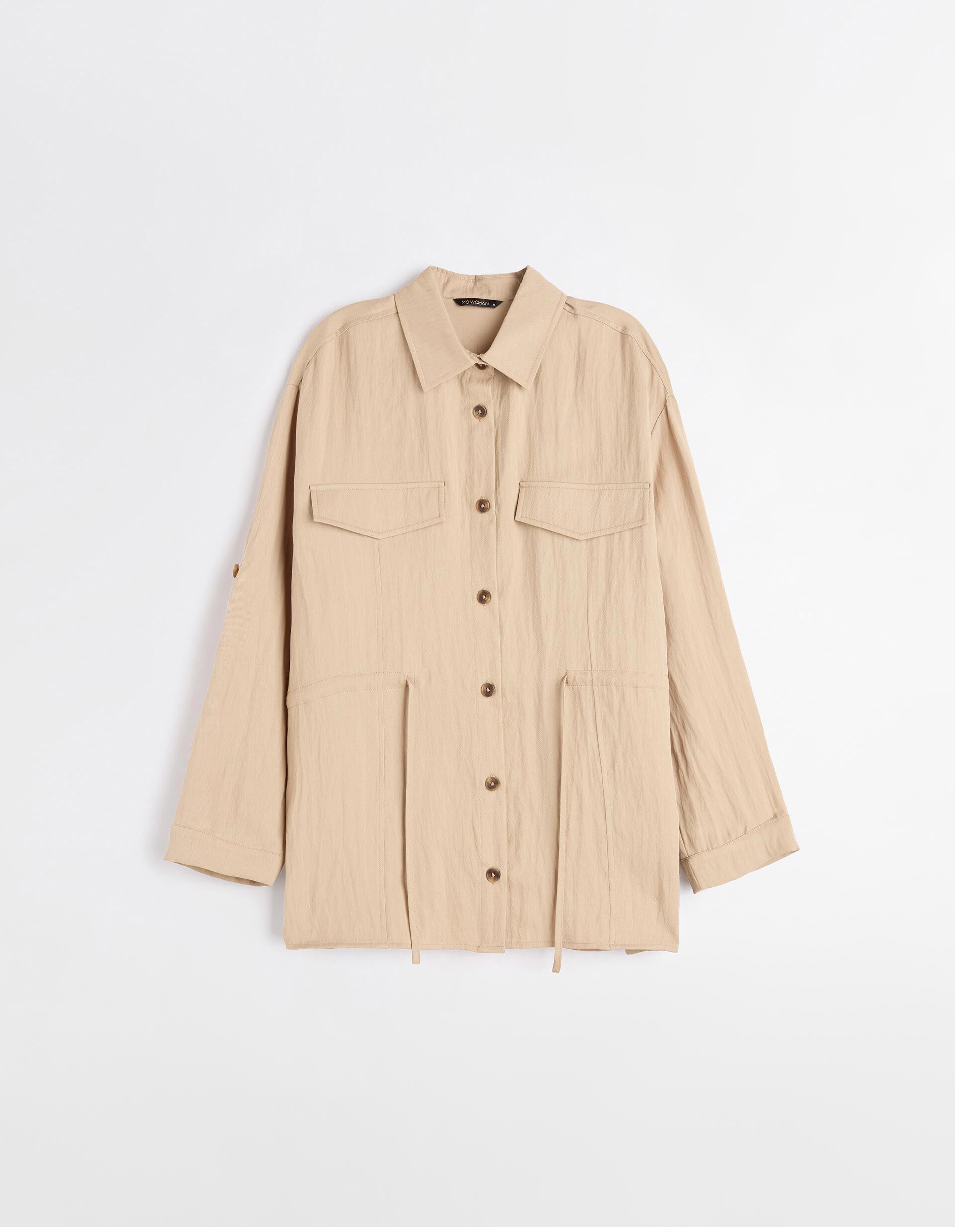 Comprar Online Sobrecamisa, Mulher, Bege Claro