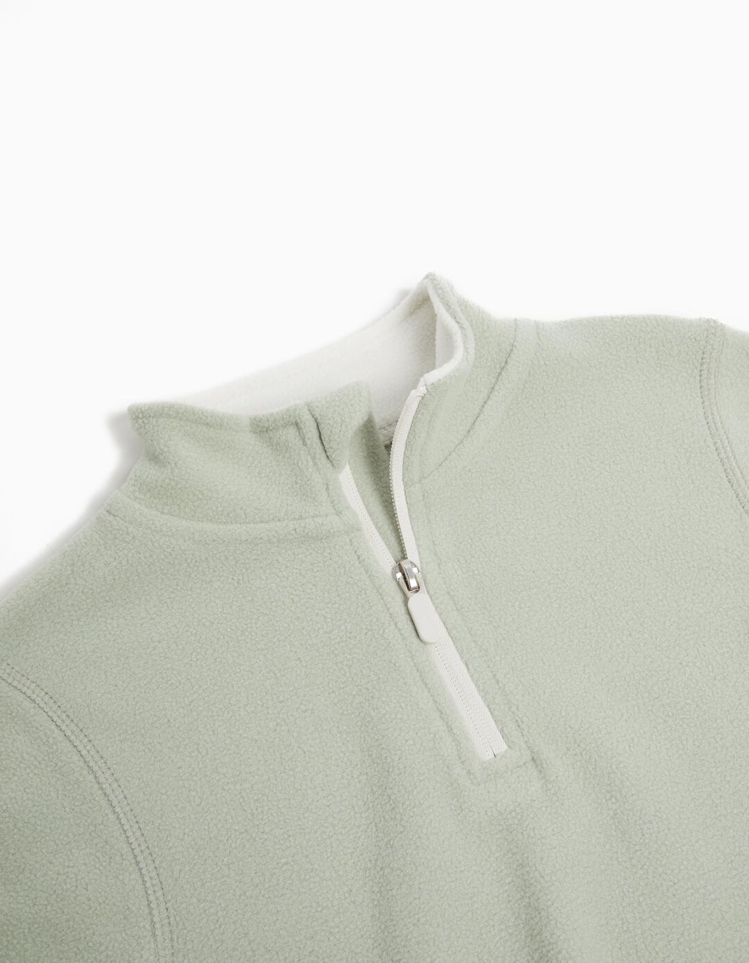 Sweatshirt Polar Fecho de Correr, Menina, Verde Claro