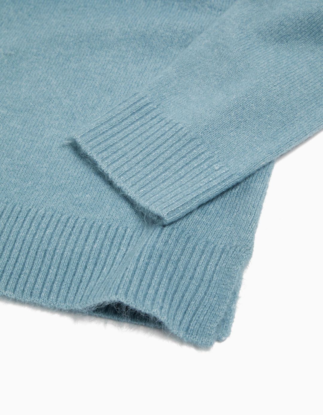 Camisola de Malha, Menina, Azul Claro