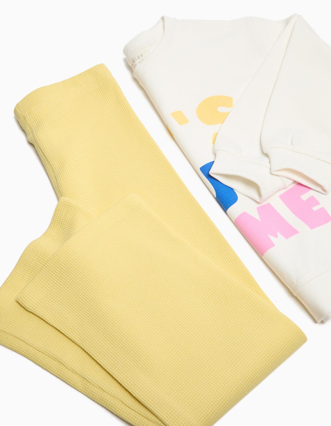 Conjunto de Jogging, Menina, Amarelo Claro