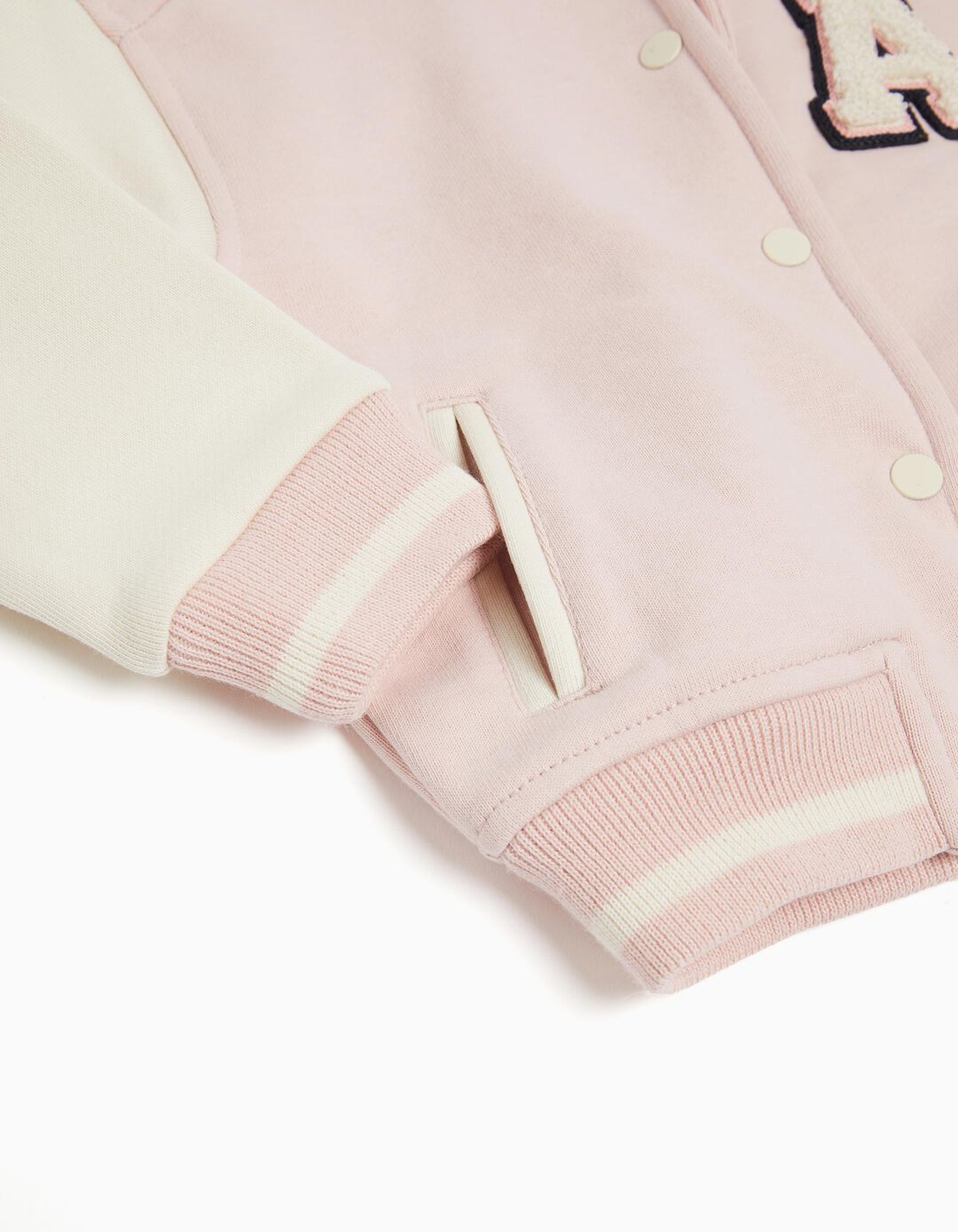 Casaco Bomber, Menina, Rosa