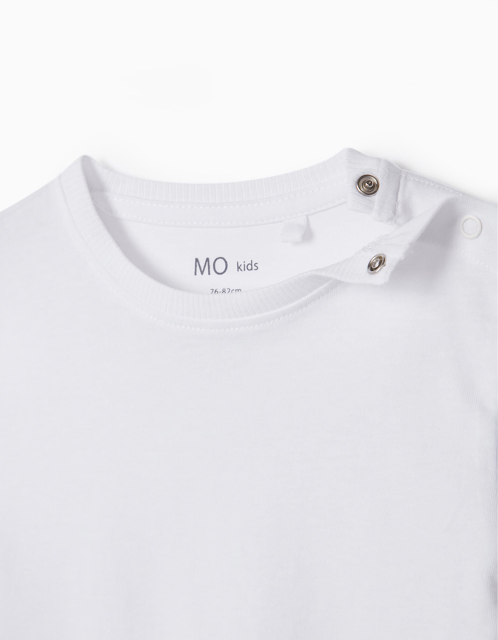 Comprar Online Pack 2 T-shirts B&aacute;sicas Lisas, Beb&eacute; Menino, Branco