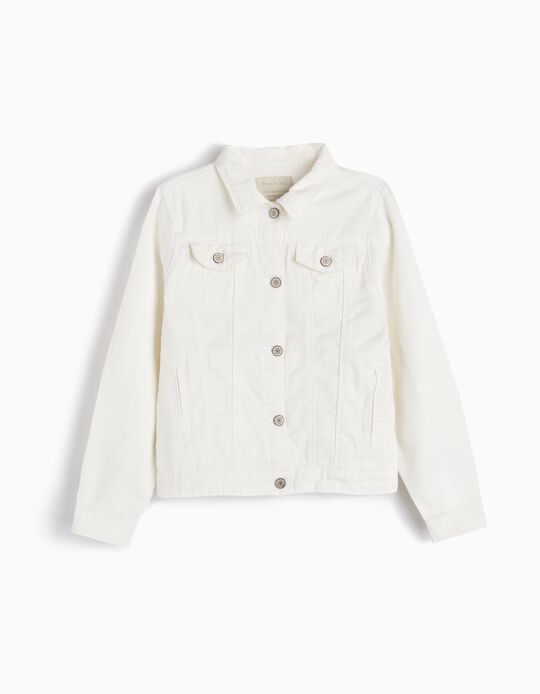 Comprar Online Casaco de Ganga, Menina, Branco