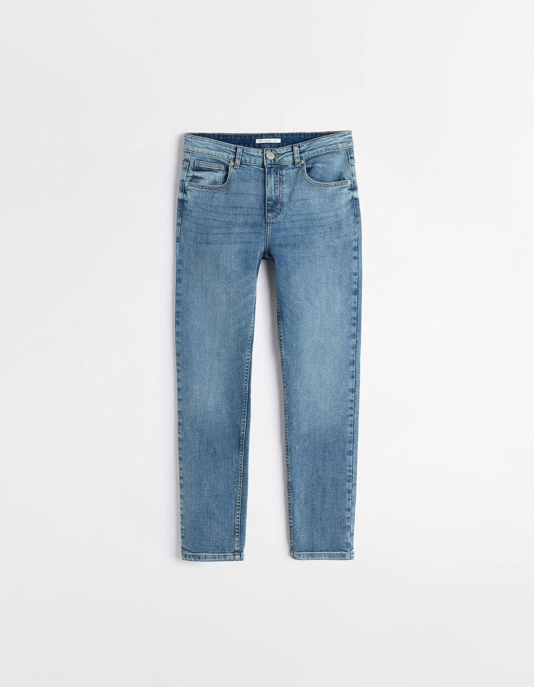 Calças de Ganga 'Slim Fit', Mulher, Azul Claro