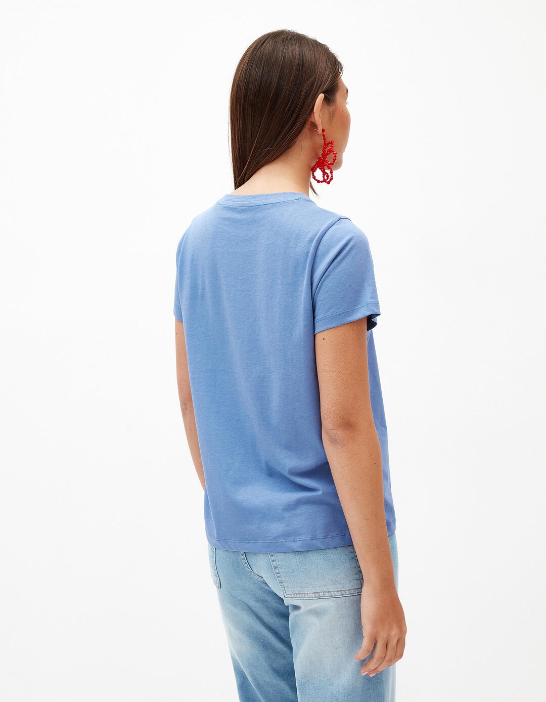 T-shirt Básica, Mulher, Azul