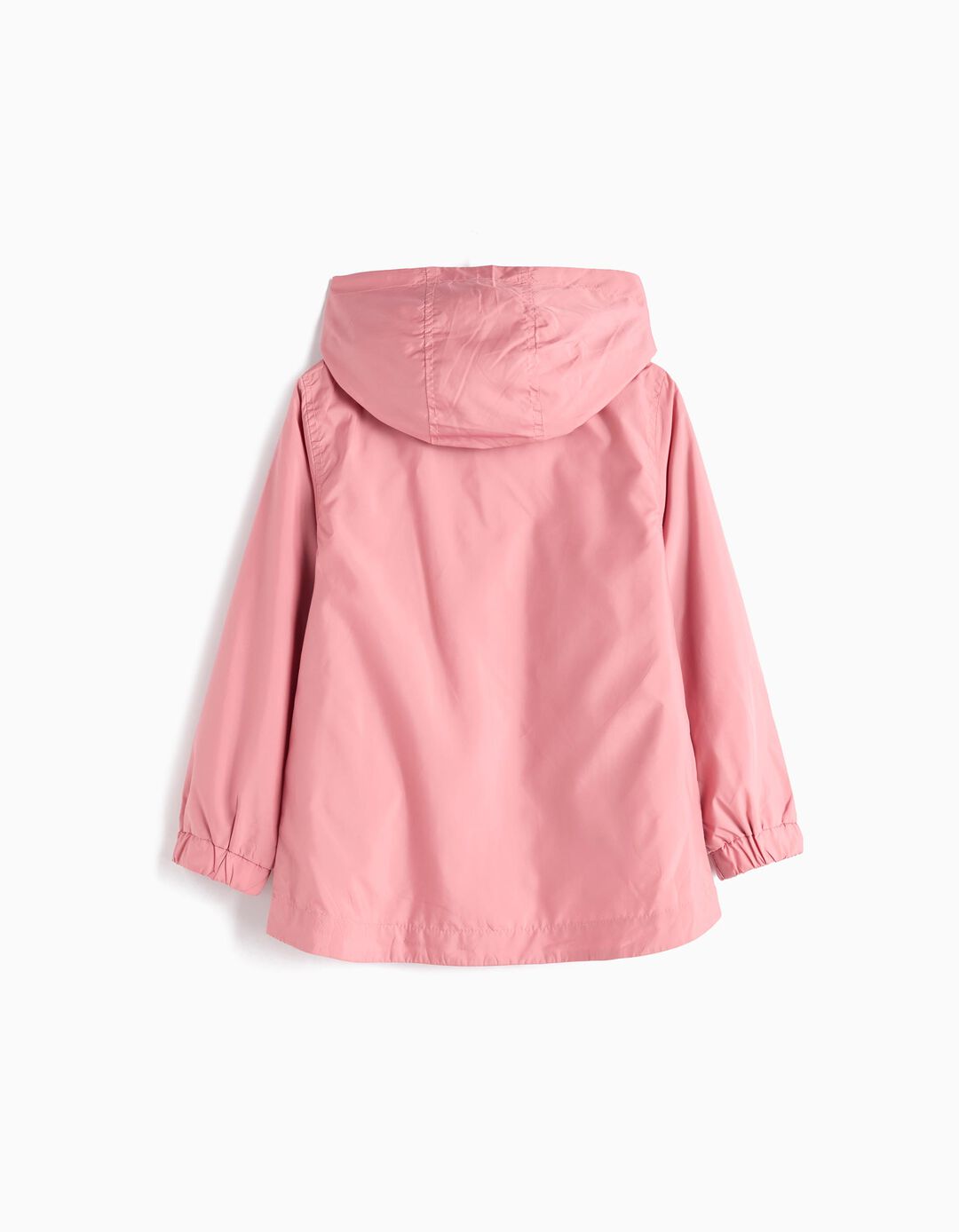 Corta-vento com Capuz, Menina, Rosa Claro