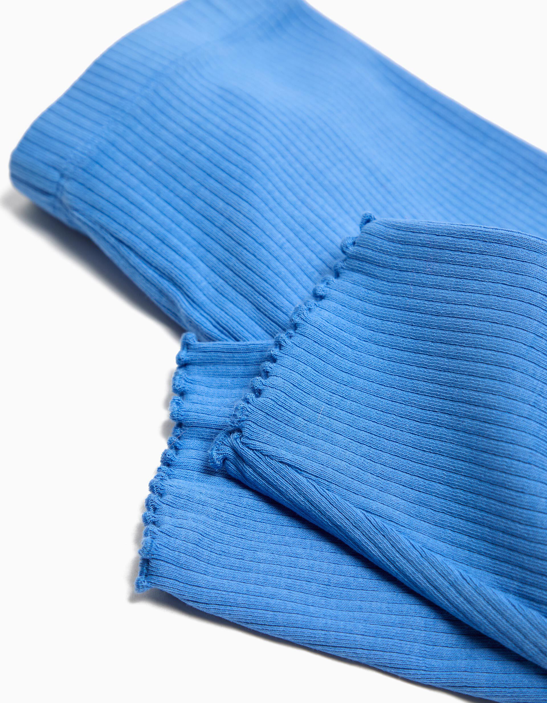 Comprar Online Leggings Malha, Menina, Azul