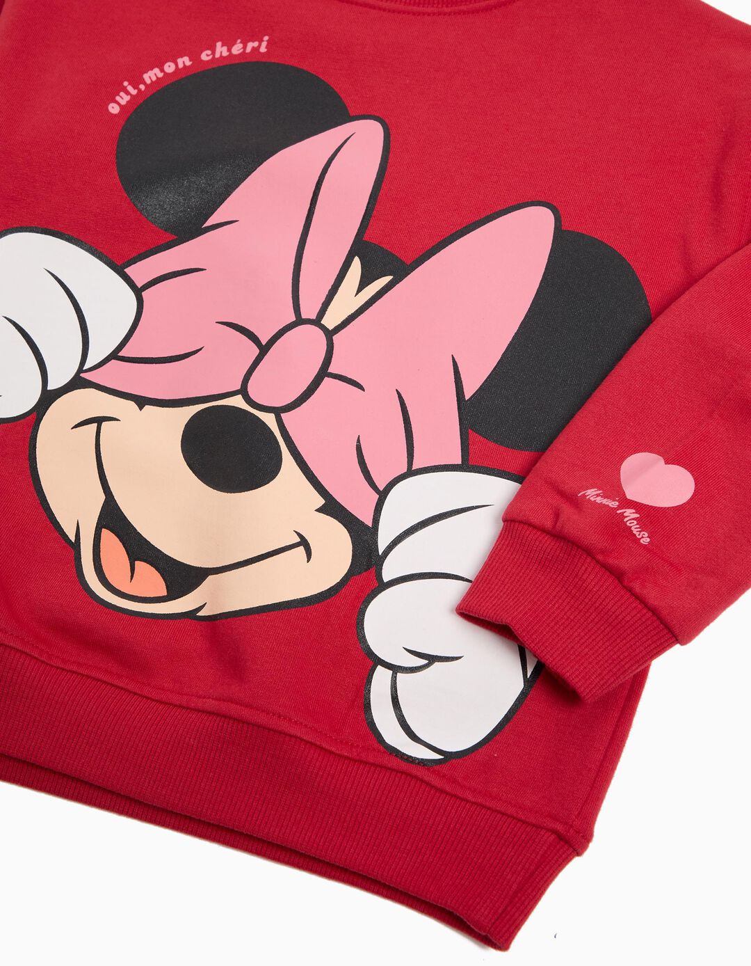 Conjunto Sweatshirt e Leggings 'Disney', Menina, Vermelho