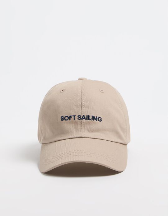Comprar Online Boné Bordado, Homem, Bege