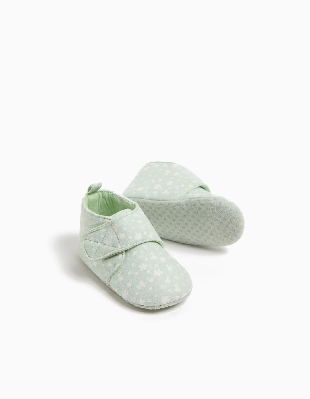 Botinhas Estampado, Bebé, Verde Claro