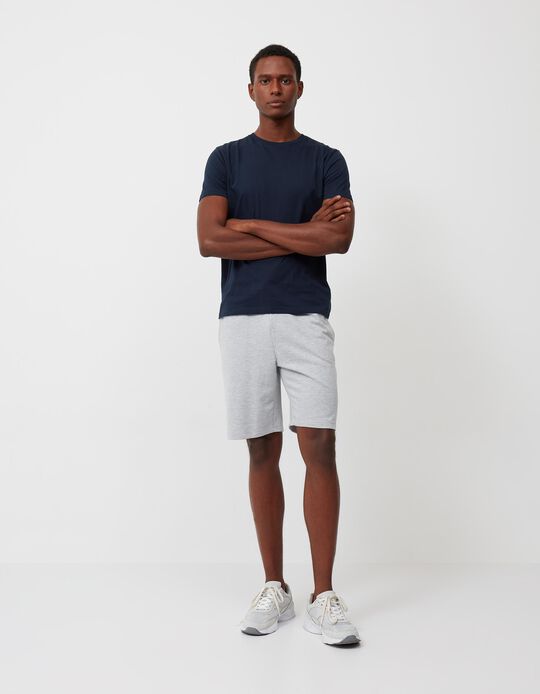 Comprar Online Calções Jogging, Homem, Cinza