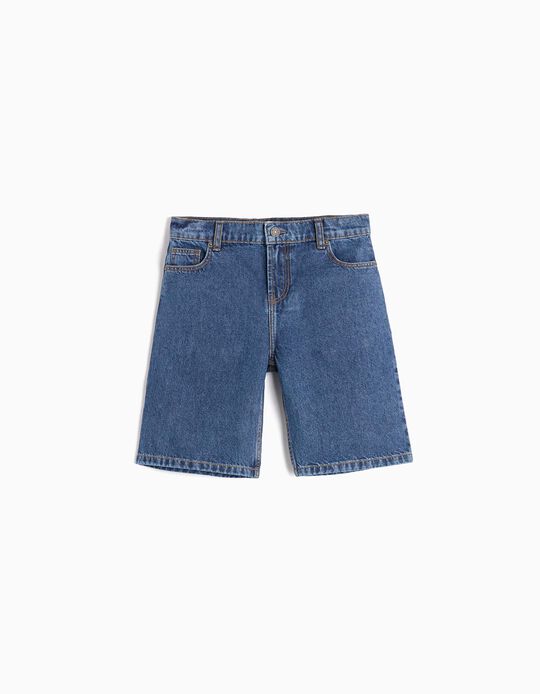 Comprar Online Calções de Ganga, Menino, Azul