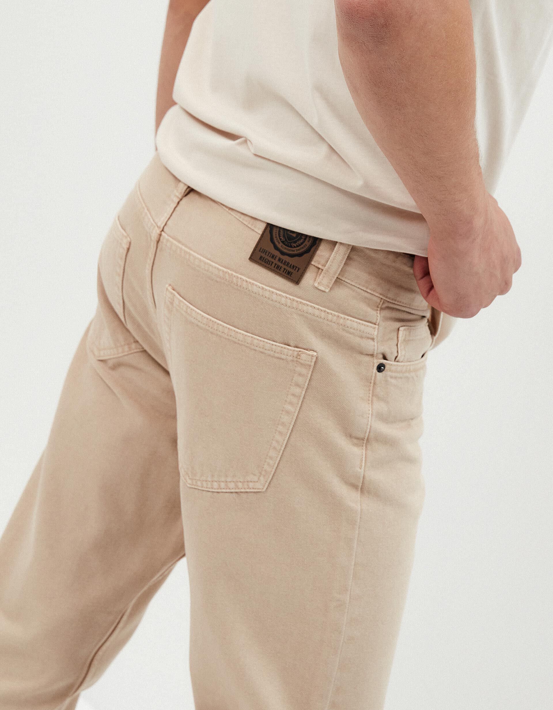 Comprar Online Cal&ccedil;as de Ganga 'Straight Fit', Homem, Bege