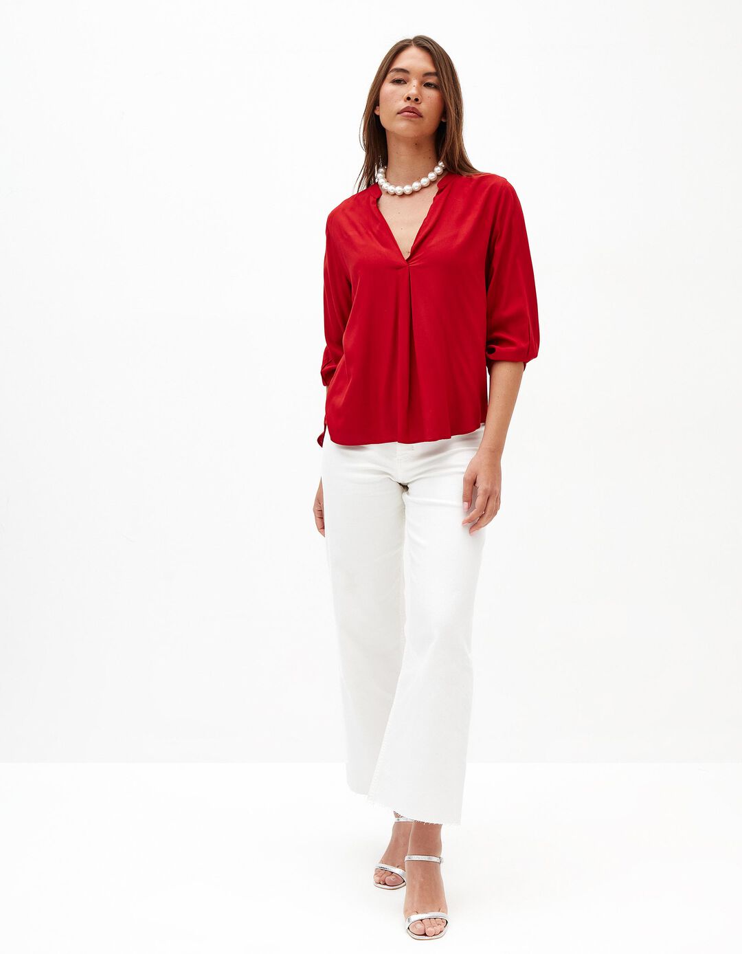 Cal&ccedil;as 'Marine', Mulher, Branco