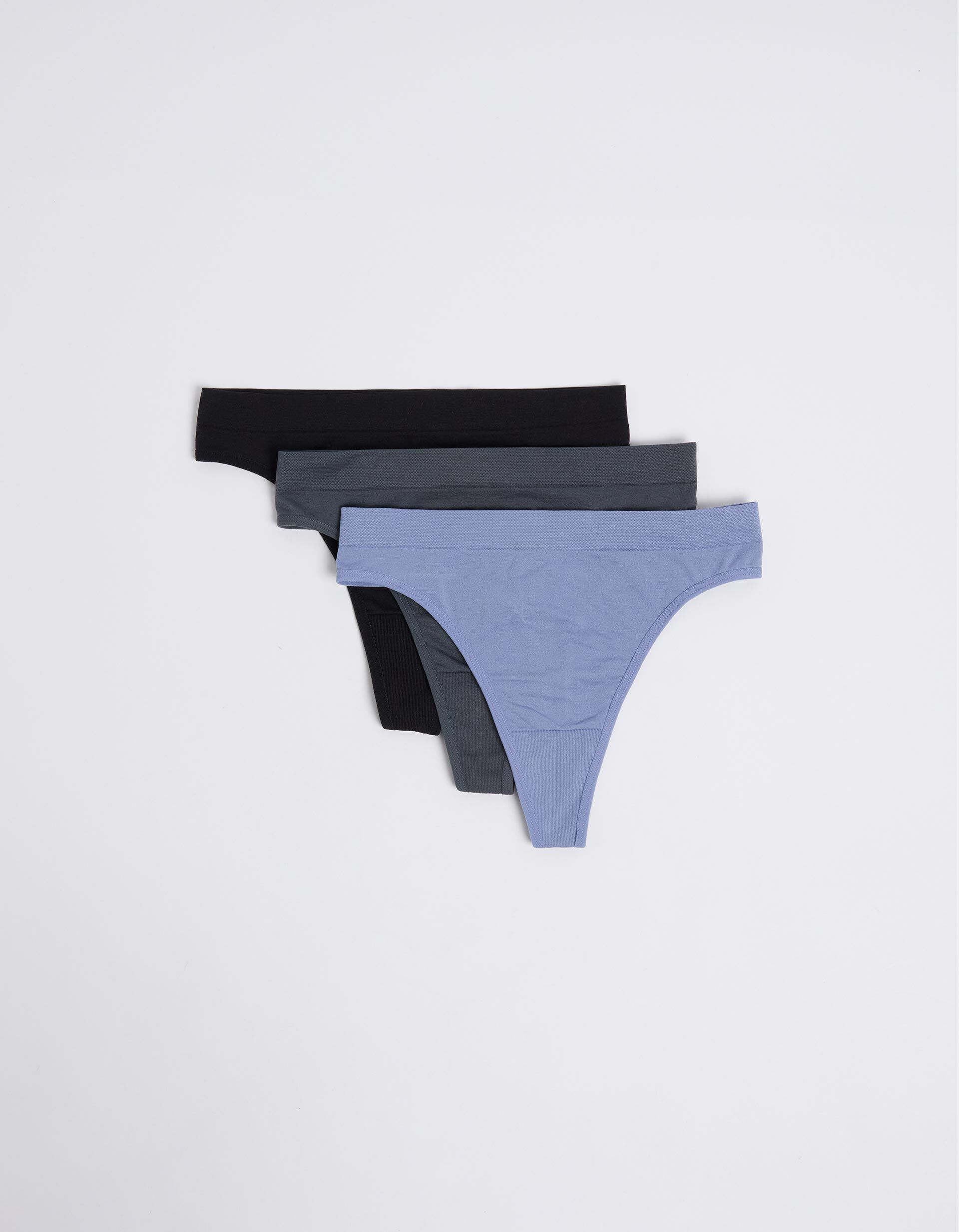 Pack 3 Cuecas Brasileiras, Mulher, Azul