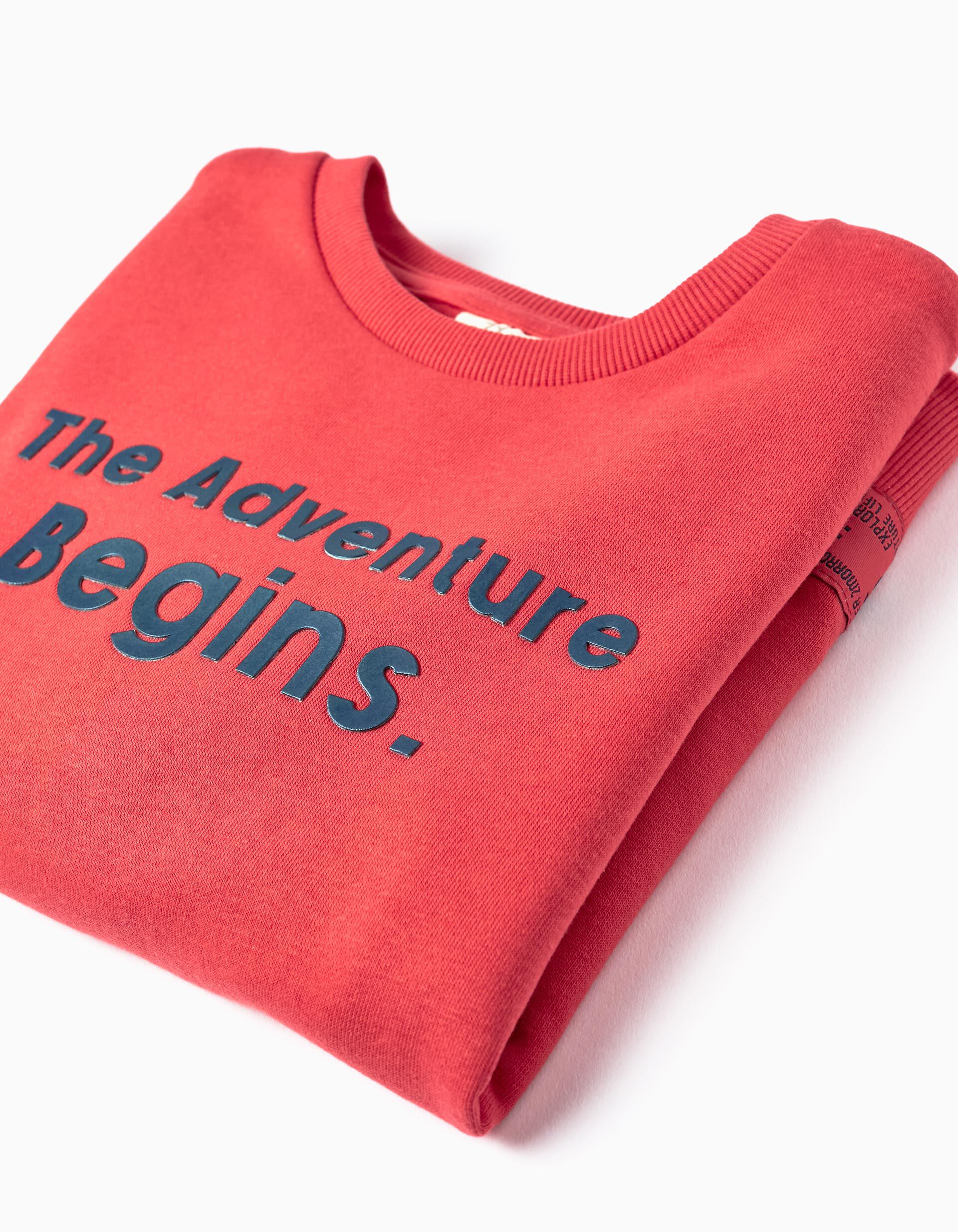 Comprar Online Sweat de Algod&atilde;o para Menino, Vermelho