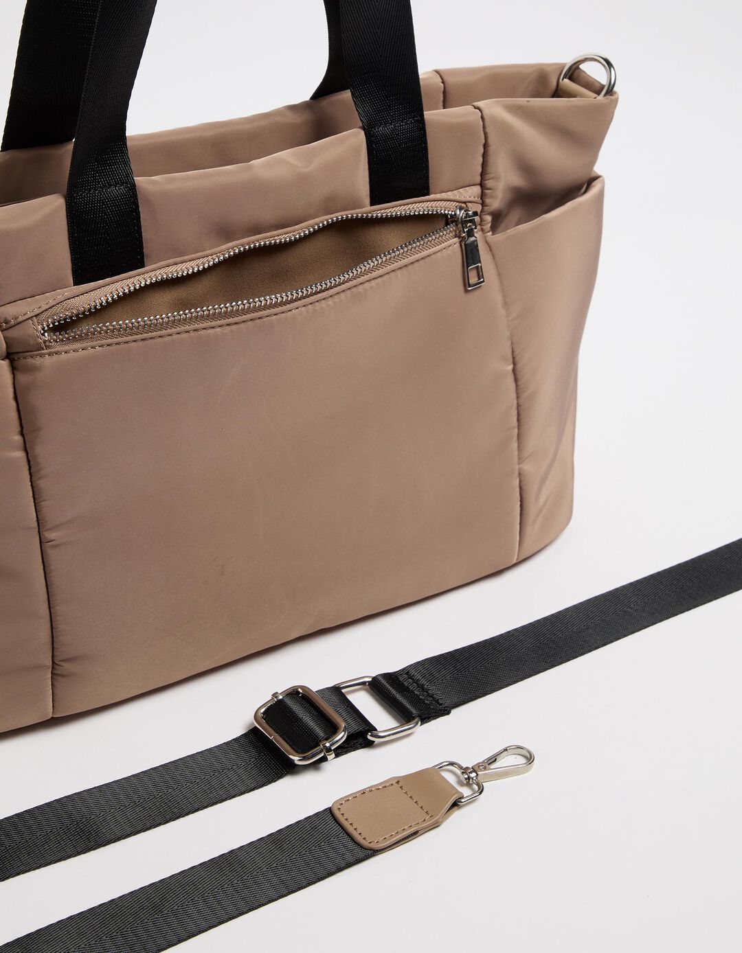 Mala Nylon, Mulher, Bege