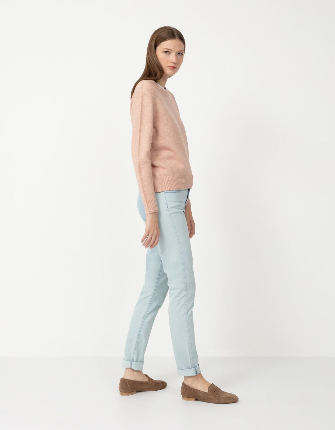 Jeans Básicas, Mulher, Azul Claro