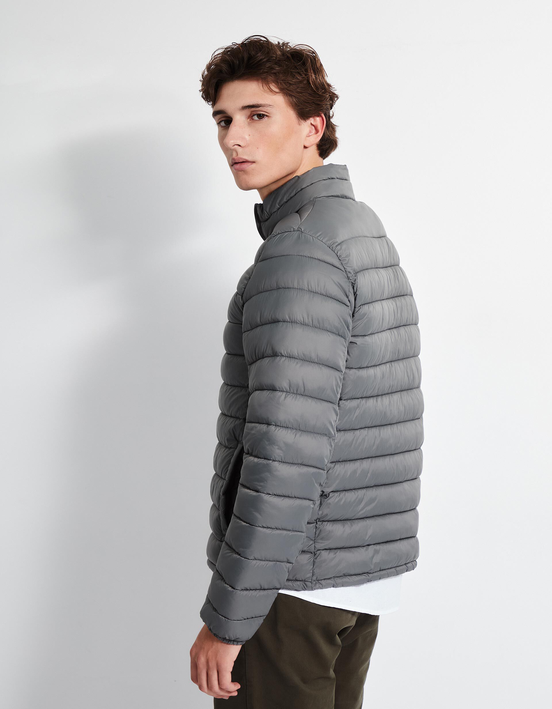 Comprar Online Casaco Acolchoado, Homem, Cinzento