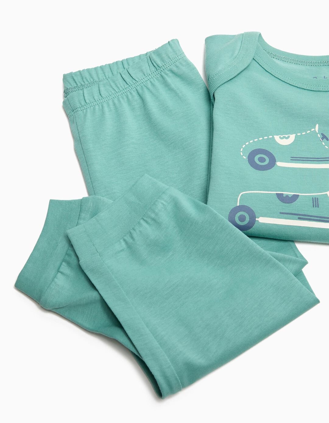 Pijama Jersey, Menino, Verde Claro