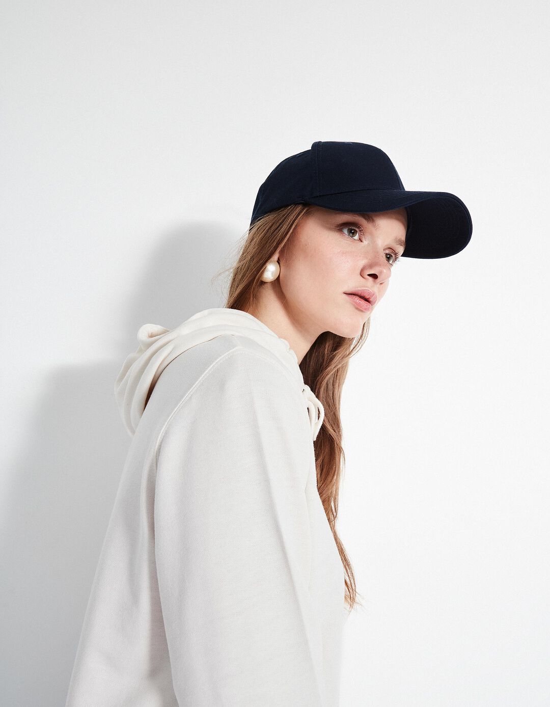 Sweatshirt Capuz, Mulher, Bege Claro