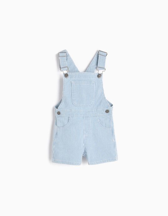 Comprar Online Jardineiras Riscas, Menino, Azul Claro