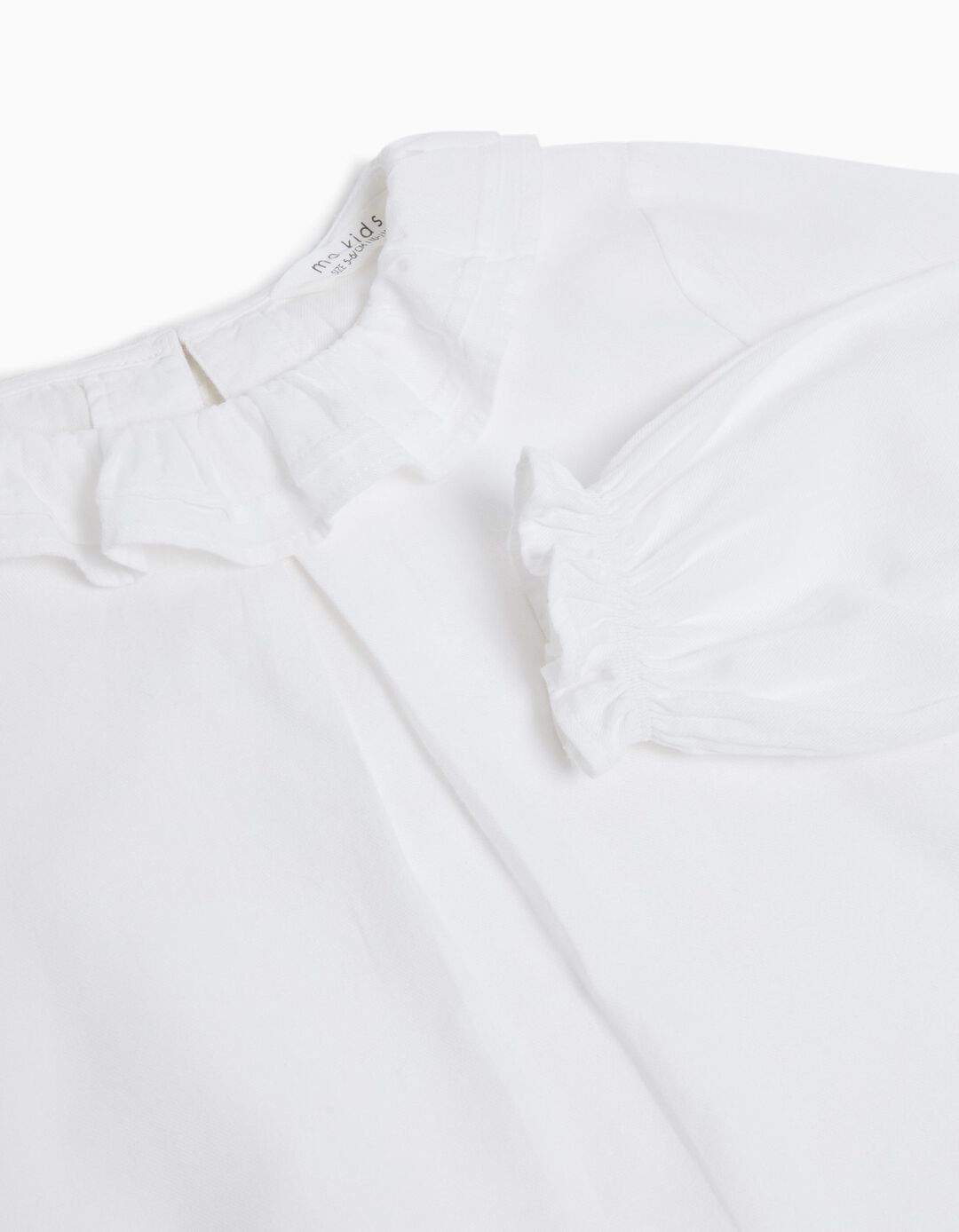 Blusa Sarja Folho, Menina, Branco